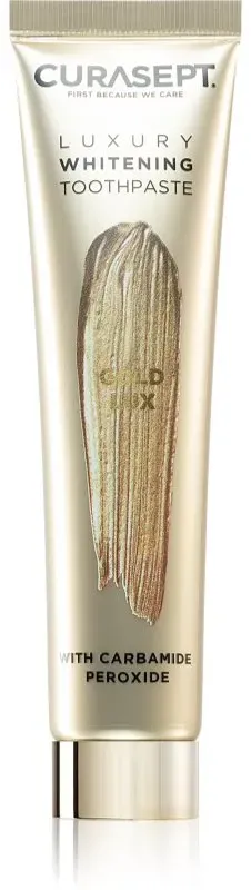 Curasept Gold Lux Toothpaste bleichende Zahnpasta mit Aktivkohle 75 ml