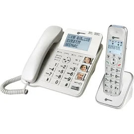 Geemarc AmpliDECT COMBI 295 Combo Seniorentelefon schnurgebunden 30 dB (+Anrufbeantworter+ ) und Zusatz-Dect-Telefon - Deutsche Version
