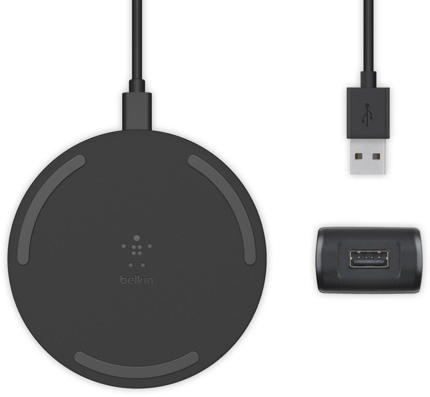 Belkin BOOST CHARGE Qi Wireless Ladepad inkl. Kabel + Netzteil Schwarz 10 W