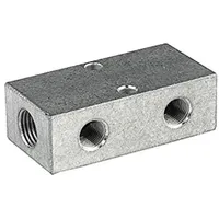 Riegler Verteilerleiste, Abgänge beidseitig, 2 x 1/4, 4 +