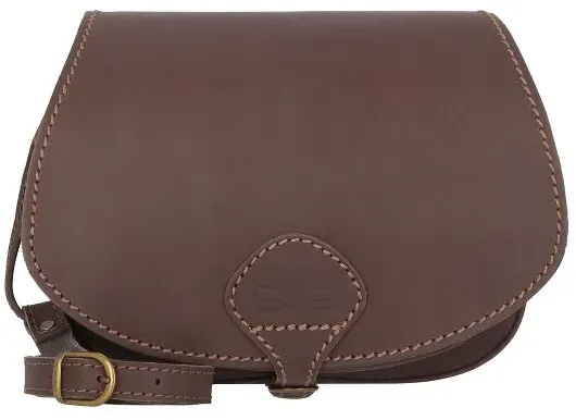 Mika Allison Umhängetasche Leder 26 cm  braun