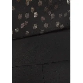 LASCANA Overall mit bedrucktem Oberteil, eleganter Jumpsuit, Business-Look, festlich schwarz 38