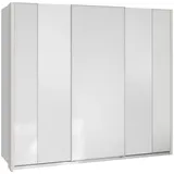 Mirjan24 Schiebetürenschrank, Weiß, Holzwerkstoff, Rechteckig, 260x235x69 cm, Schlafzimmer, Kleiderschränke, Schwebetürenschränke
