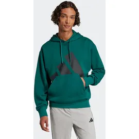 adidas Essentials Big Logo French Terry Kapuzenpullover Collegiate Green / Black L