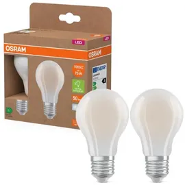 Osram lighting Osram LED Classic A 75, Filament, EEK A, 5 W, 1055 lm, E27, kaltweiß, matt, 2er Pack