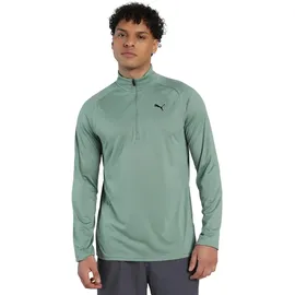Puma Herren M TAD TECH Fabric Mix 1/4 Zip Hemden, Green Moon, XL