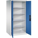 Californian Products CP Stahlschrank 8924-052 S10086 lichtgrau, enzianblau 93,0 x 80,0 x 195,0 cm, aufgebaut