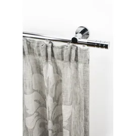 GARESA Gardinenstange GARESA "EASY", grau (chromfarben), B:65cm L:160cm Ø:20mm, Aluminium, Gardinenstangen,