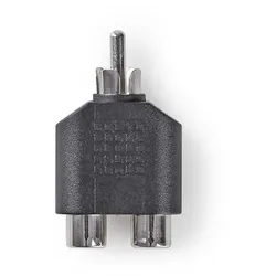 Nedis CAGB24940BK, RCA, 2x RCA Female, Schwarz
