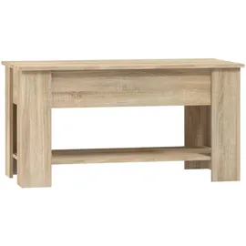 furnicato Couchtisch Höhenverstellbar Braun Eiche 101 x 49 x 52 cm