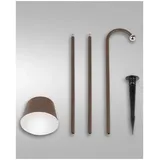 Fabas Luce LED Akkuleuchte Armanda Metall 3W 320lm inkl. Erdspieß rostbraun