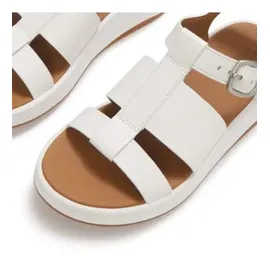 FitFlop F-MODE LEATHER FLATFORM Fisherman Damen Urban White 39