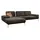 W.Schillig Eckcouch Leder 3-Sitzer Grau