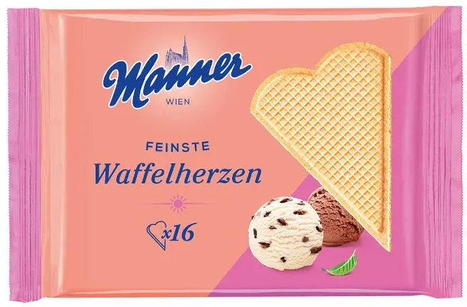 2 x Manner Feinste Waffelherzen