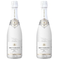 Brut Dargent - Ice Chardonnay Halbtrocken Sekt, Methode traditionnelle (1 x 0.75 L) (Packung mit 2)