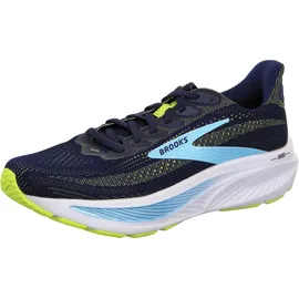 Brooks Ghost 17 Herren Wide Peacoat/Lime/Blue 42,5