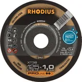 RHODIUS Trennscheibe XT38 125 x 1,0 mm für Stahl/ Edelstahl 5 Stück