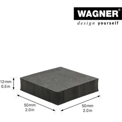 WAGNER Topffüße 4 tlg Set - 50 x 50 x 12 mm, selbstklebend, gegen Bodenfrost & Staunässe, witterungsbeständig - 20080399
