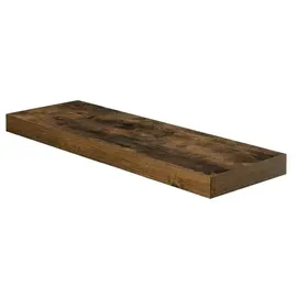 VASAGLE Wandregal 60 x 20 x 3,8 cm Braun