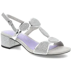 Silberne Sandalen Marco Tozzi Absatzschuhe, 41