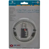 Eagle Creek 3-Dial TSA Lock & Cable graphite