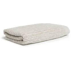 Duschtuch MÖVE, beige (natur cashmere), B:80cm L:150cm, Walkfrottier, Obermaterial: 85% Baumwolle, 10% Viskose, 5% Leinen, Handtücher (Packung)
