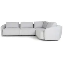 VCM Ecksofa Hellgrau 3-Sitzer