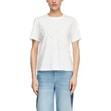 Comma, T-Shirt Weiß 38