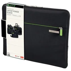 LEITZ Power-Schutzhülle für Laptops bis 15,6 Zoll schwarz0x6cm Polyester schwarz