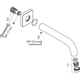 Hansgrohe Vernis Shape Wanneneinlauf 71460000