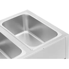 Royal Catering Bain Marie 1265 W 2 x GN 1/1 mit Unterbau -