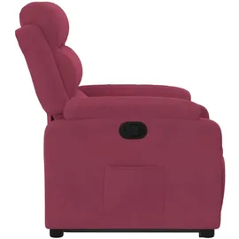 vidaXL Relaxsessel mit Aufstehhilfe Samt 144,5 x 82 x 0 cm Weinrot