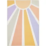 Ayyildiz Teppiche Play, 2020", bunt (multi), B:140cm H:8mm L:200cm, Polyamid, Teppiche, Kinderteppich, rutschhemmend, farbenfroh Motiv Sonne, Kurzflor