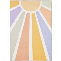 Ayyildiz Teppiche Play, 2020", bunt (multi), B:140cm H:8mm L:200cm, Polyamid, Teppiche, Kinderteppich, rutschhemmend, farbenfroh Motiv Sonne, Kurzflor