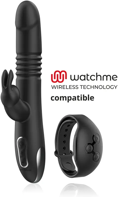 BLACK&SILVER - Kenji Stimulator, kompatibel mit WatchMe Wireless Technology