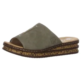 Rieker Pantolette grün in Gr. 36 - Grün - 36
