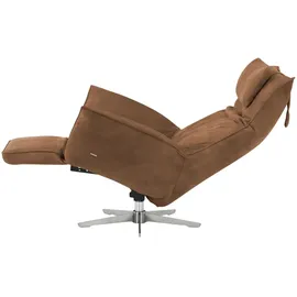 KOINOR Sessel Safira Leder 92 x 113 x 90 cm Braun mit elektrischer Relaxfunktion