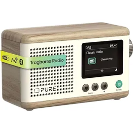Pure Classic Stereo Mini Stereoanlage DAB+/FM, Bluetooth, CD, USB weiß/Eiche