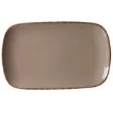 Geschirr Casa grau Platte rechteckig 33x20cm