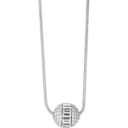 Buckley London Anhänger mit Kette Messing rhodiniert mit Kristall