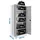 Proregal Stahlschrank AMEGO HxBxT 180x80x40cm | 4x Fachboden Grau-Grau