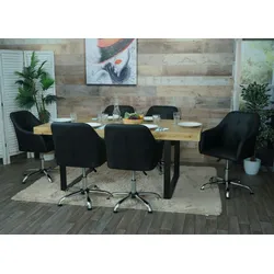 Mendler 5er-Set Bodengleiter HWC-K73 statt Rollen - fester Stand für Bürostuhl/Esszimmerstuhl, Fußgleiter, Ø 11mm ~ schwarz