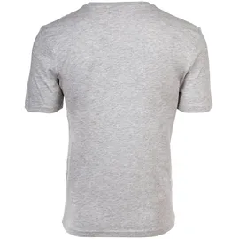 Fila Herren T-Shirt, BROD Tee, Rundhals, Kurzarm, Logo Weiß/Grau XL