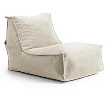 mokebo Sitzsack aus Cord Der Gelassene Bean Bag Relaxliege oder Bodenkissen in Beige