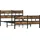 vidaXL Metallbett 140 x 190 cm Brown