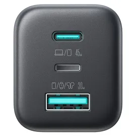 OEM USB-C Lightning Usb-a GaN 45W Wandladegerät - Schwarz