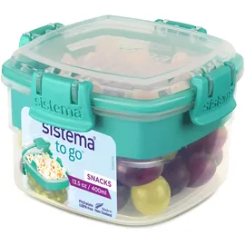 Sistema Snacks TO GO quadratisch transparent 0,4 l