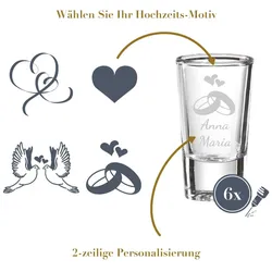 Stamper NIKO 30 ml 6er Set - Hochzeit: Motiv-Auswahl