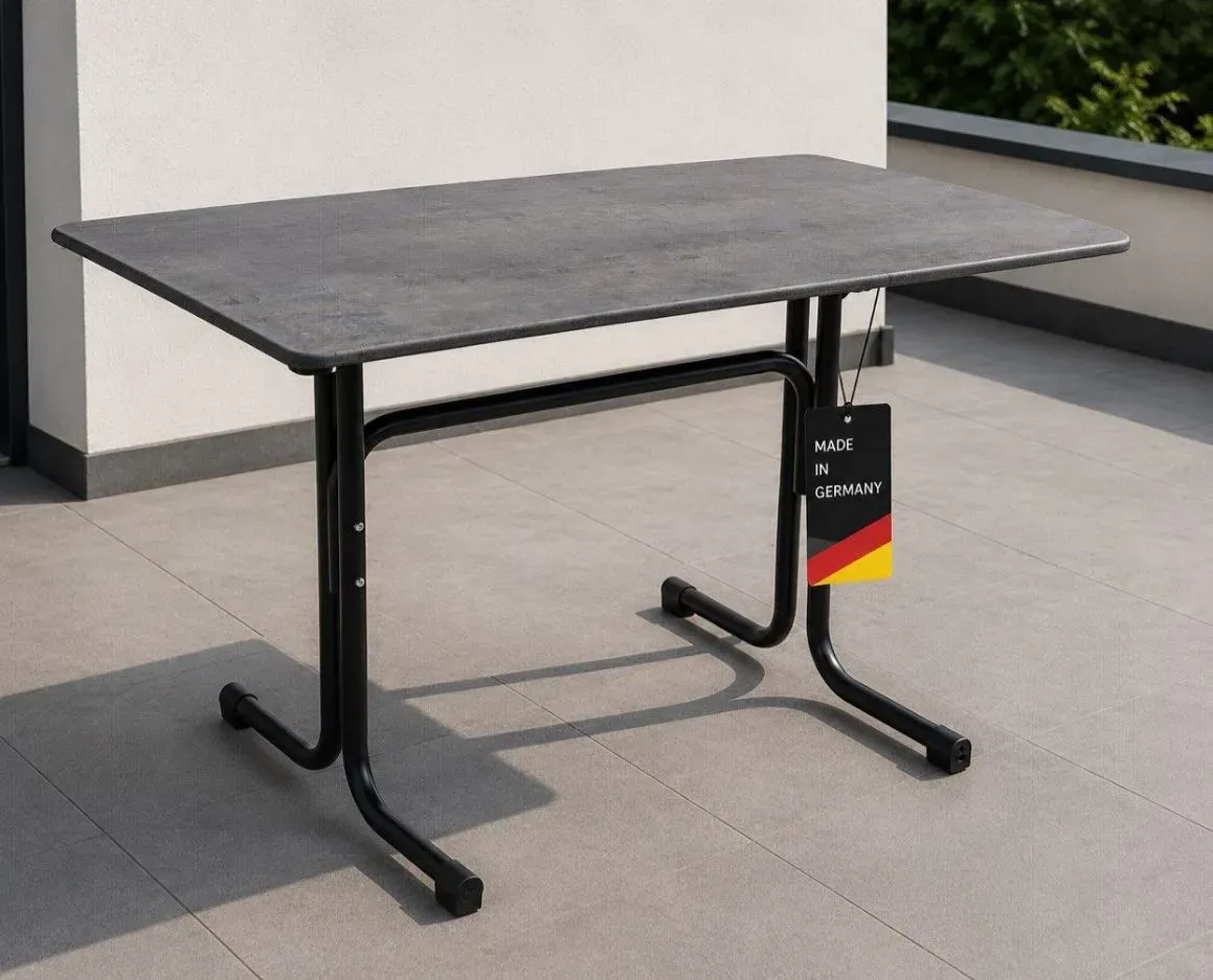 Müller CONCRETE SMARTLINE Gartentisch Klapptisch 120x80cm klappbar