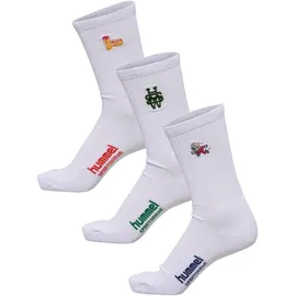 hummel hml Embroidery Socken 3er Pack mehrfarbig 35-38